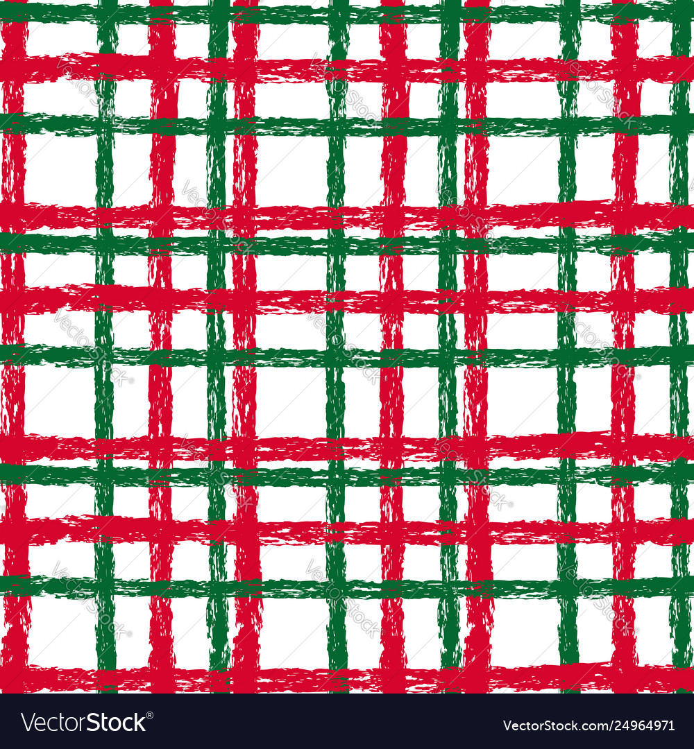 Checkered christmas grunge pattern Royalty Free Vector Image