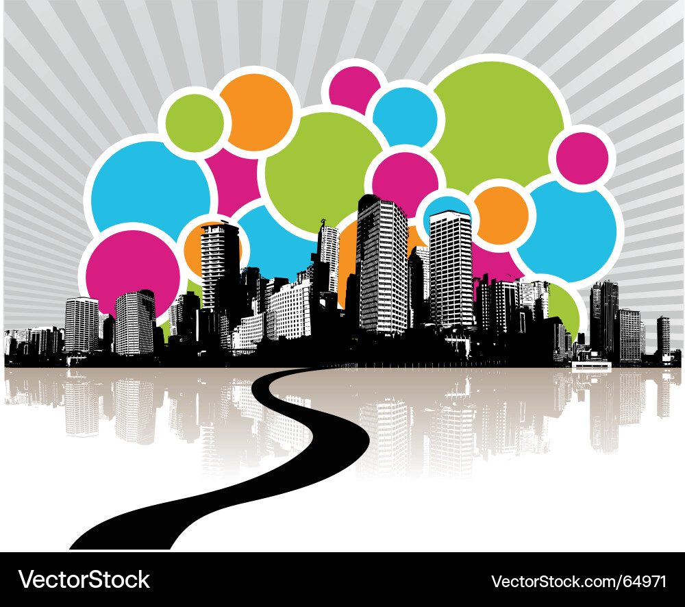 City Royalty Free Vector Image - VectorStock