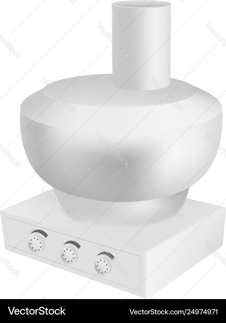 Kitchen food processor icon realistic style Vector Image