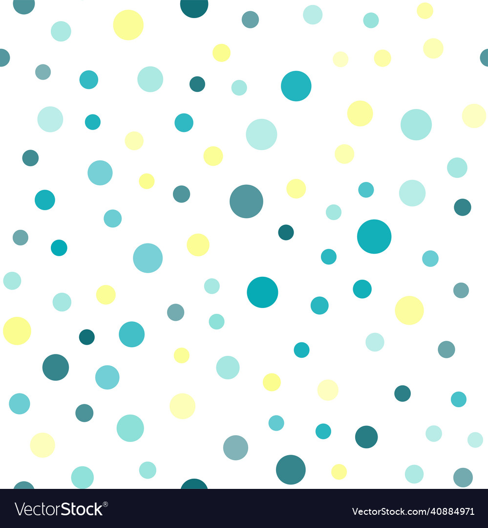 Seamless pattern with random colorful dots vector image Seamless pattern with random colorful dots
