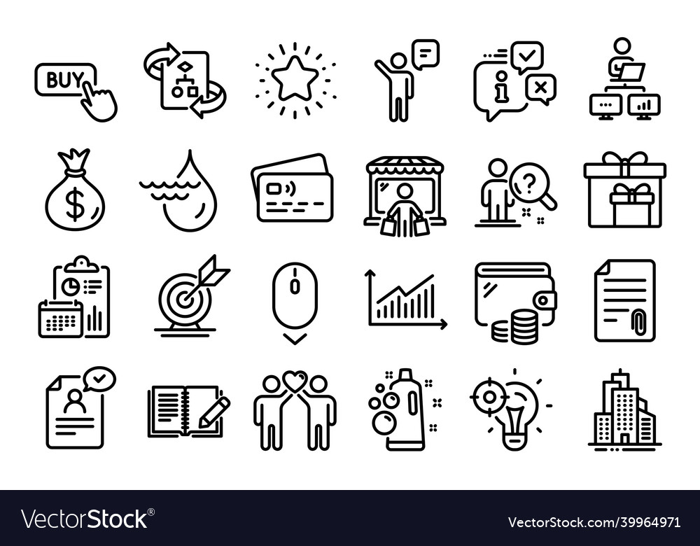 Set of attachment graph and search vector image Set of attachment graph and search