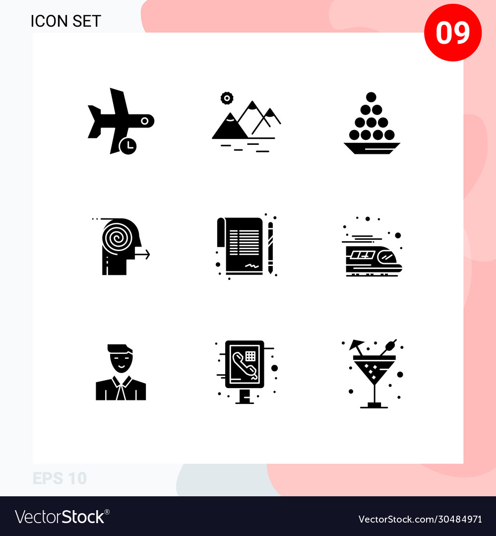 User interface pack 9 basic solid glyphs