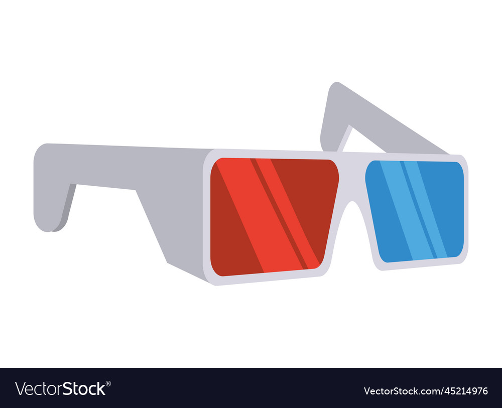 3d glasses for movie Royalty Free Vector Image