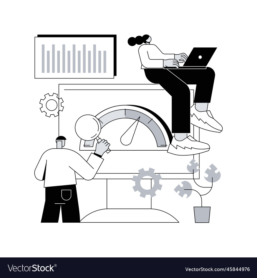 Benchmark testing abstract concept vector image Benchmark testing abstract concept
