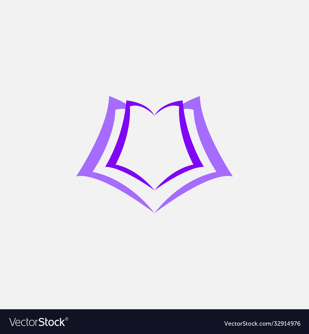 Colorful book simple logo design