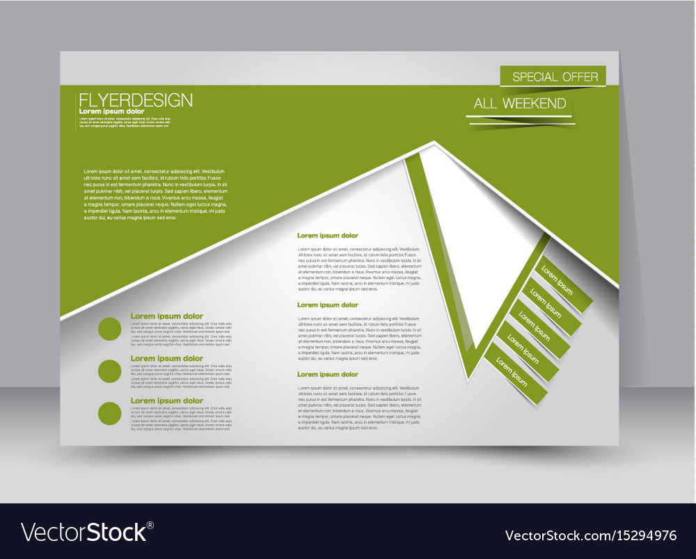 Flyer Brochure Billboard Template Landscape Vector Image