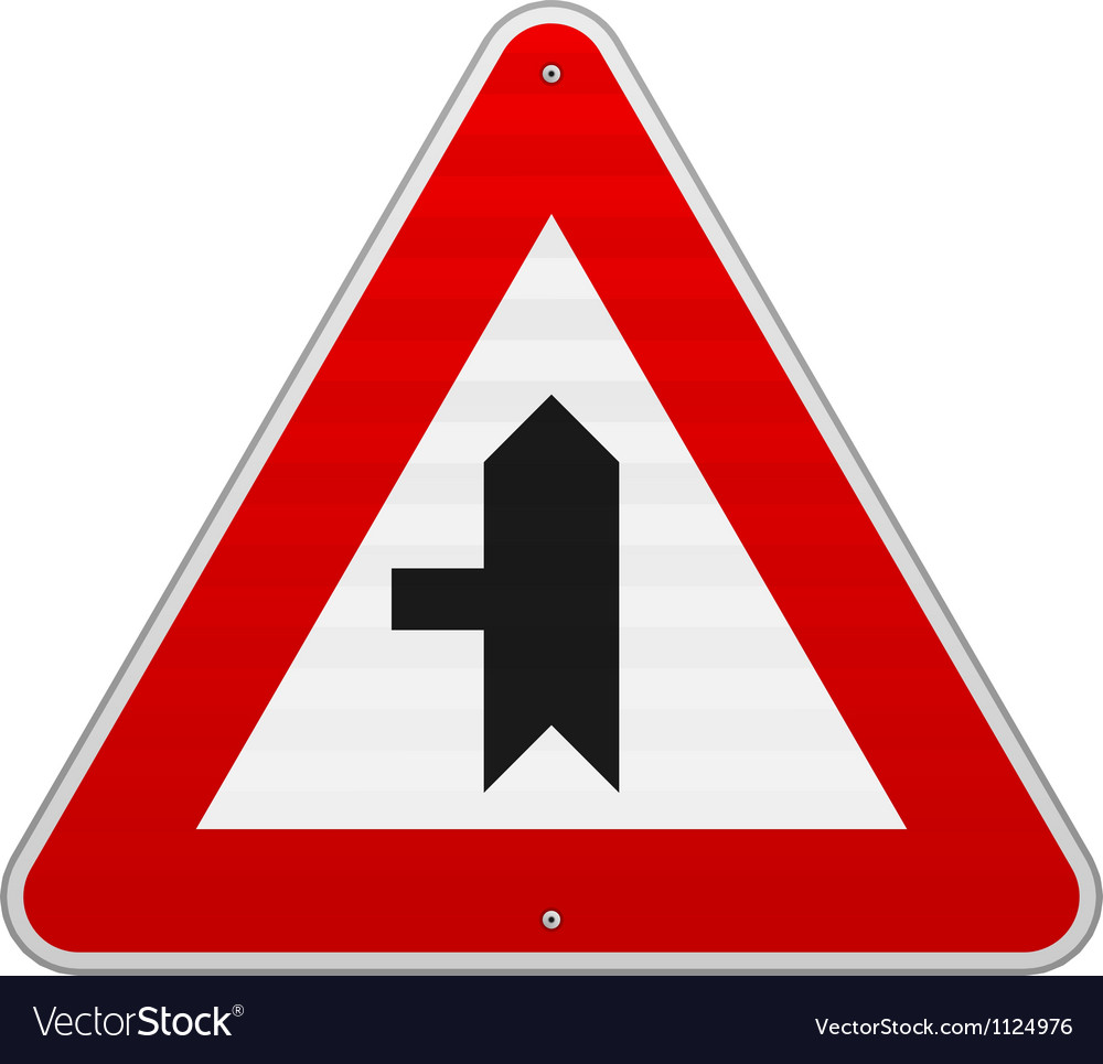 Cross road Royalty Free Vector Image - VectorStock