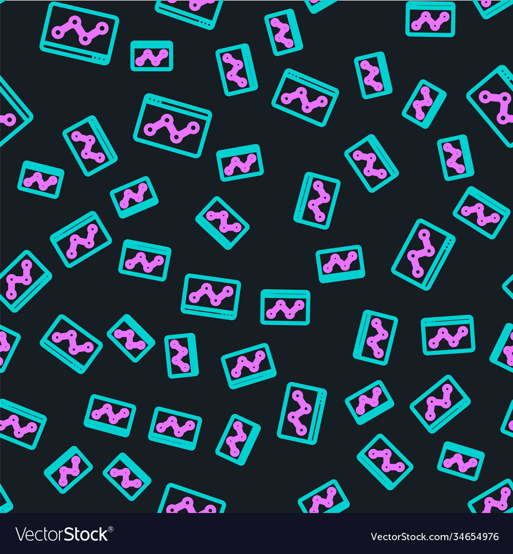 Line web analytics information and development vector image Line web analytics information and development