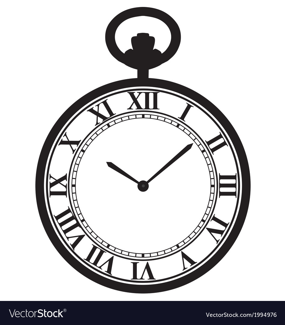 Pocket watch Royalty Free Vector Image - VectorStock