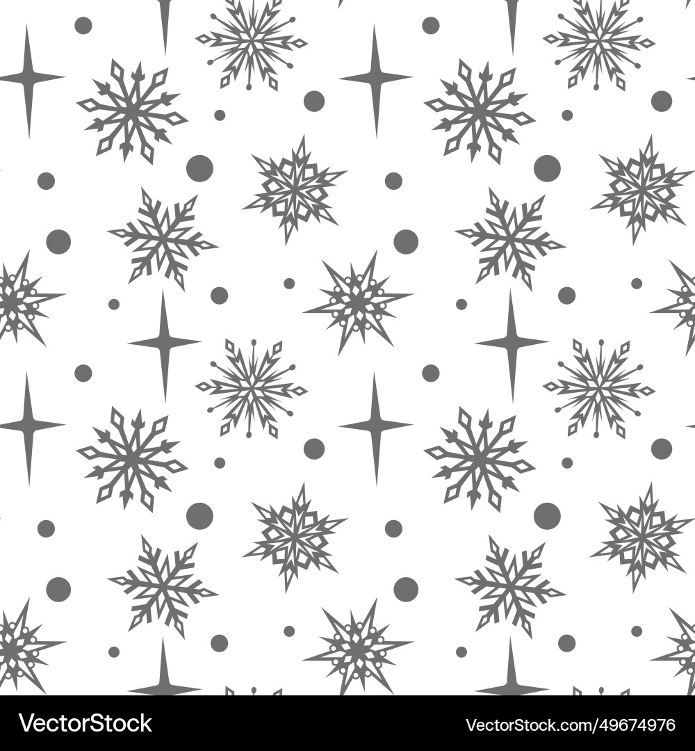 Seamless christmas winter pattern Royalty Free Vector Image