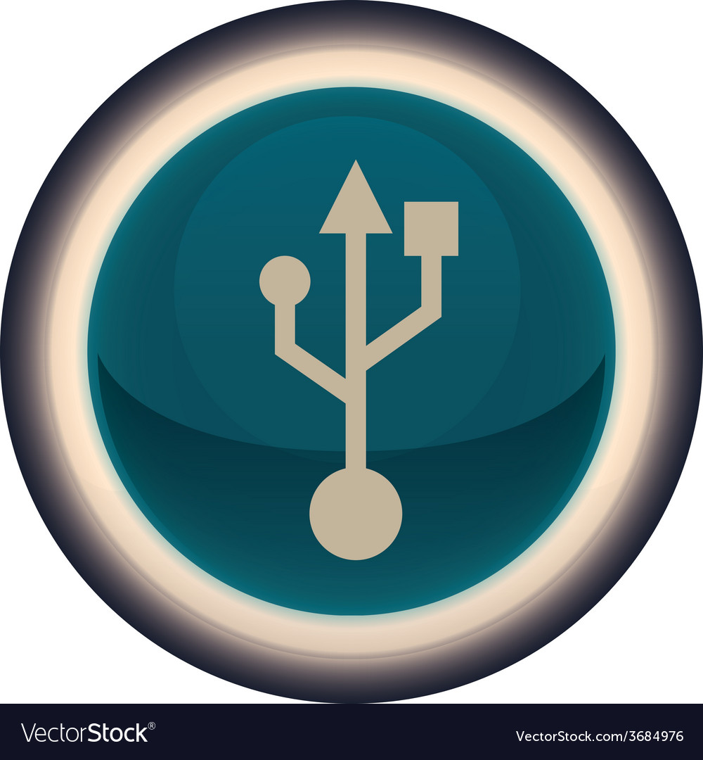 Usb connection Royalty Free Vector Image VectorStock