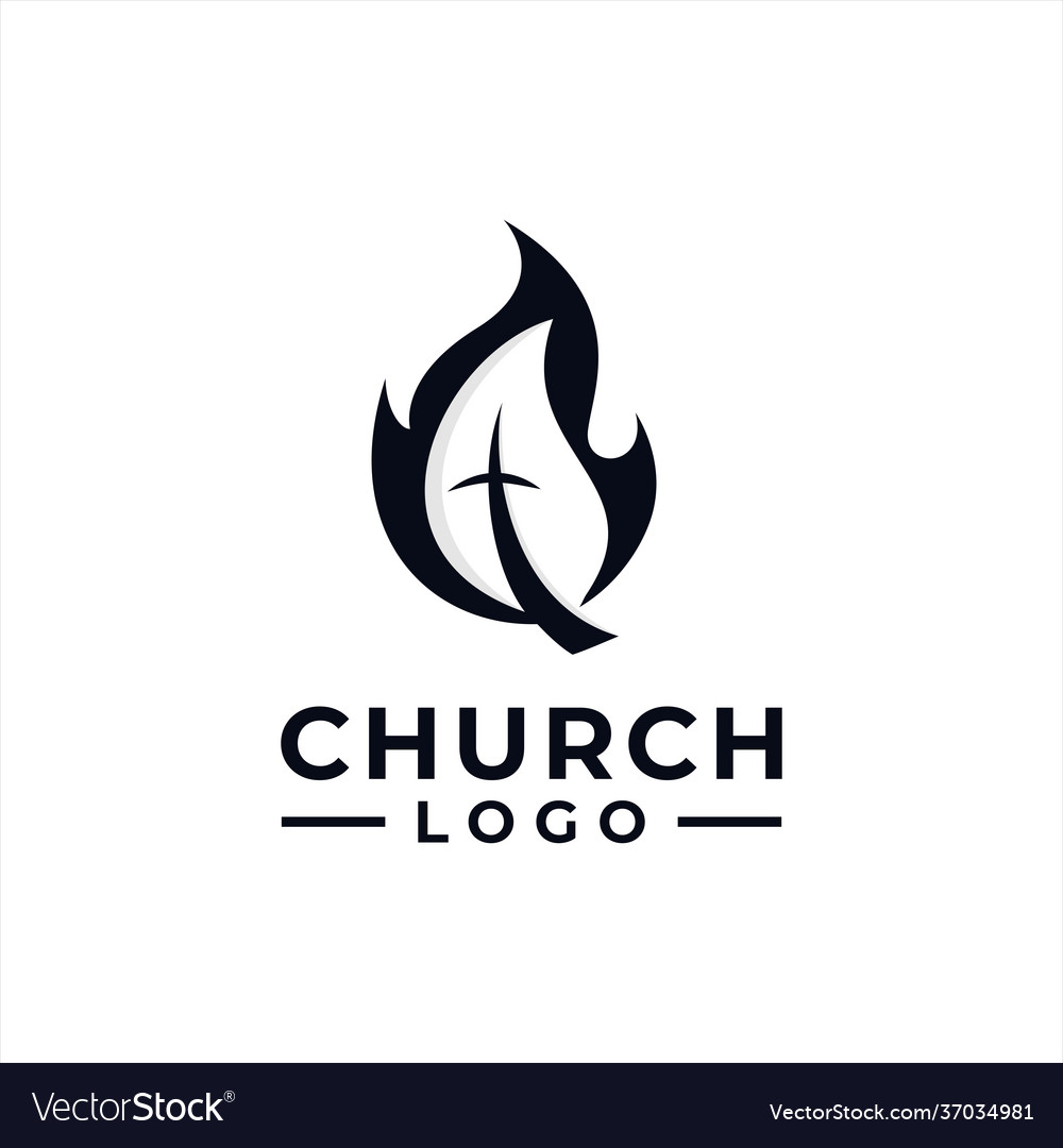 Church logo design inspiration idea concept Vector Image