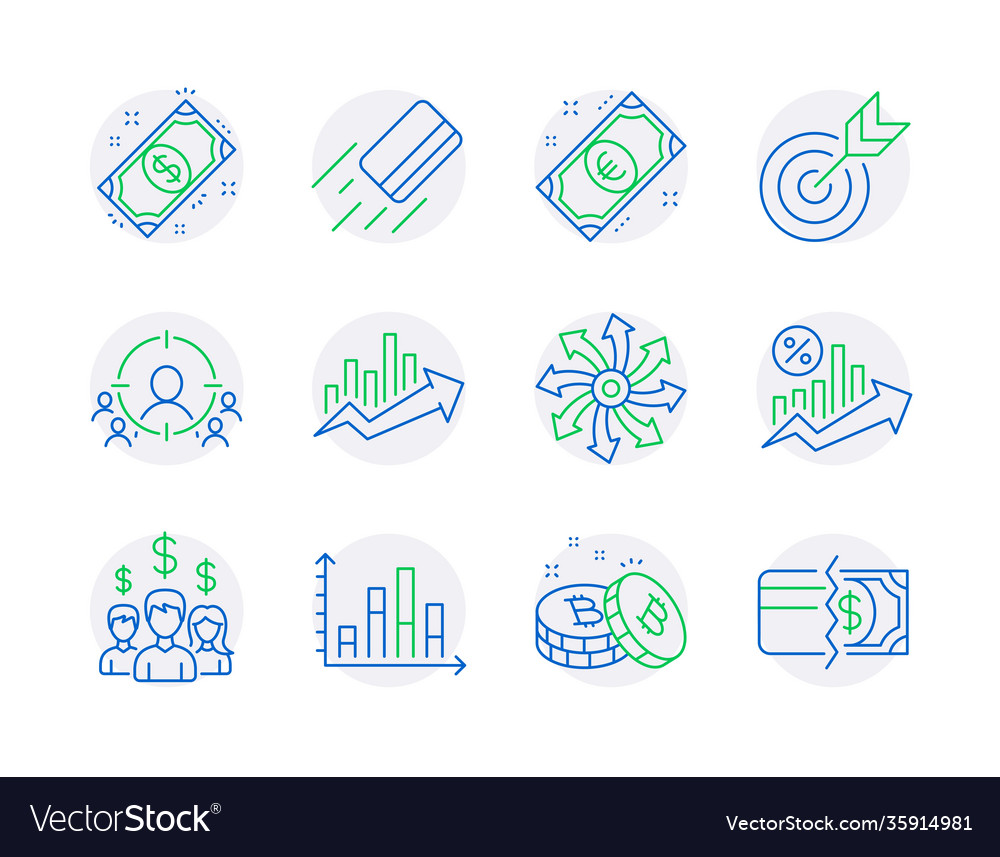 Finanz-Icons Set enthalten Icon als vielseitig vector image Finanz-Icons Set enthalten Icon als vielseitig