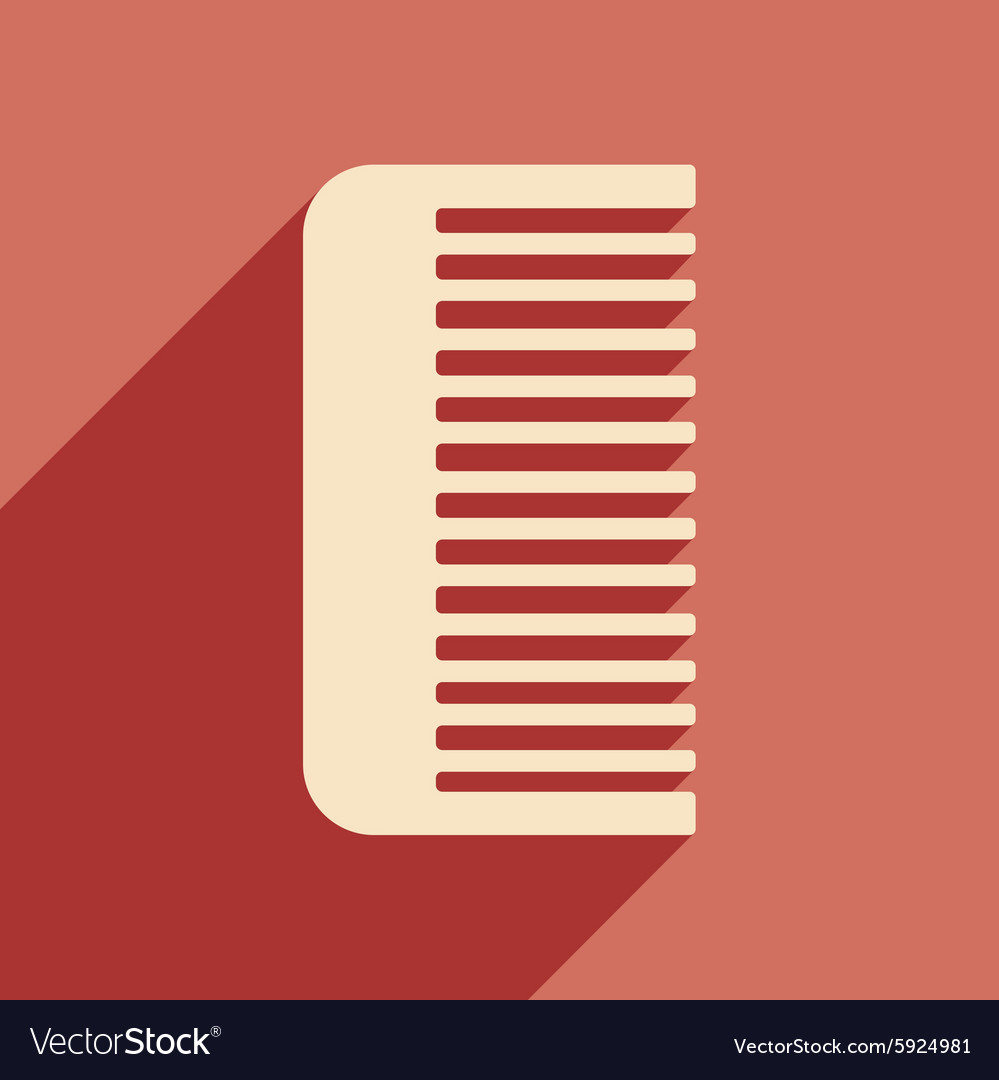 Flat with shadow icon and mobile application comb