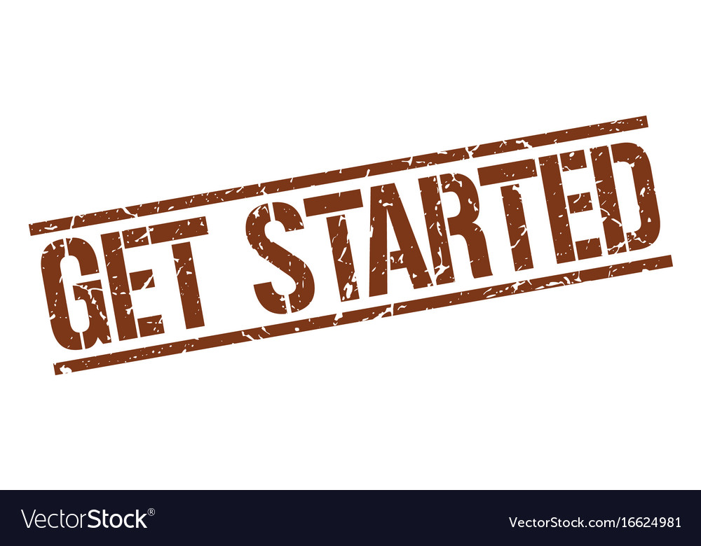 Get started stamp