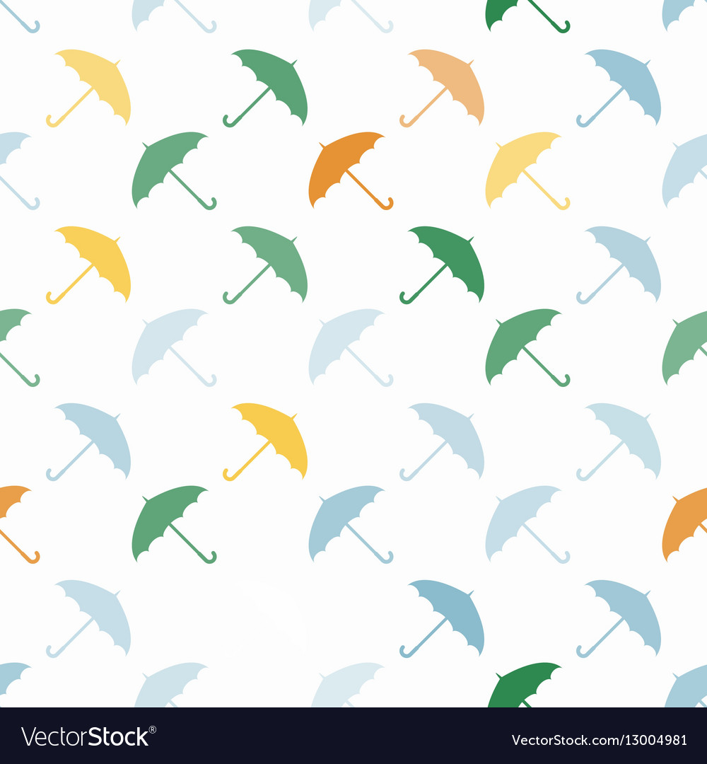 Seamless pattern with umbrellas