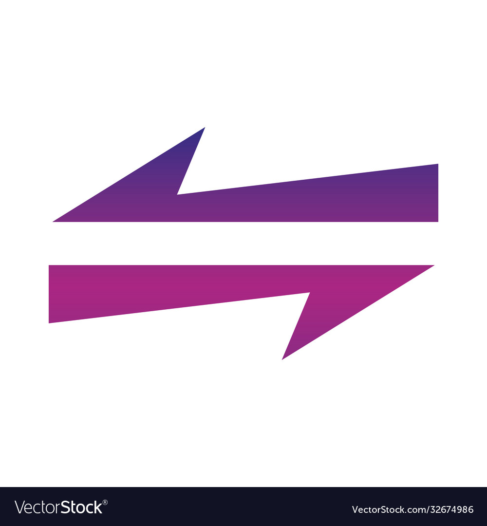 Arrow direction related icon arrows point two