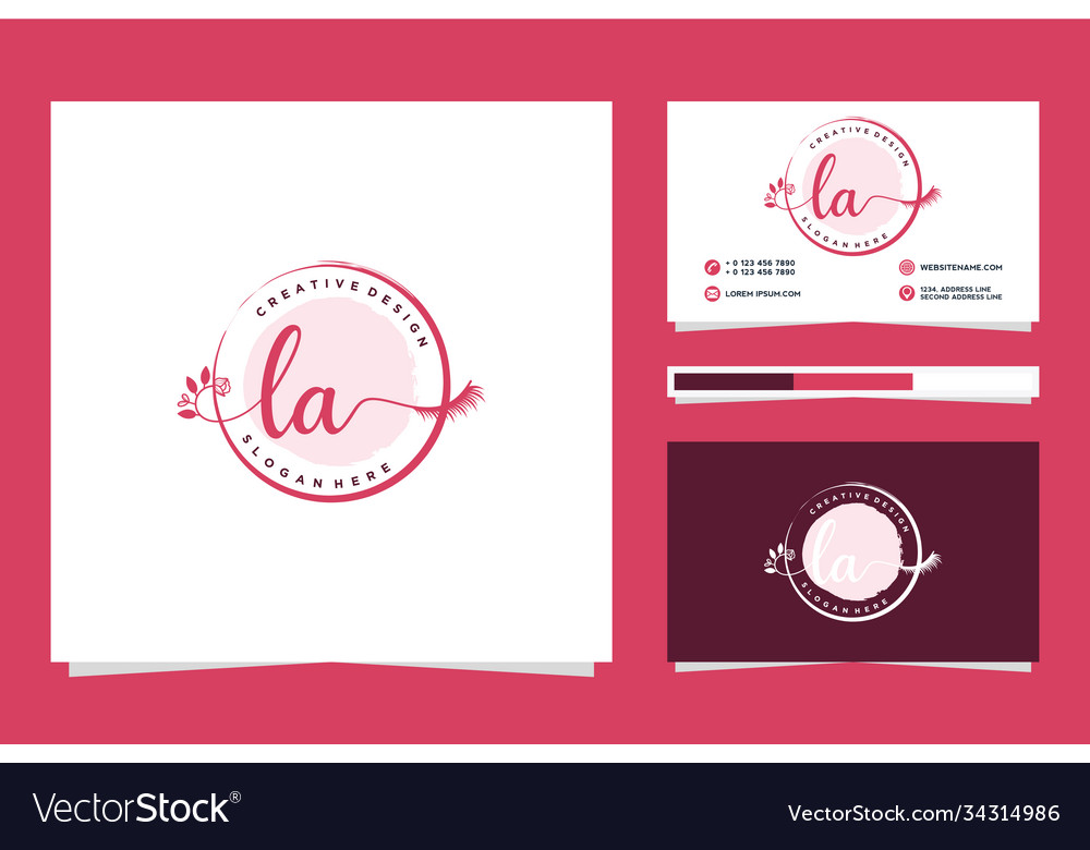 Initial la feminine logo collections and business