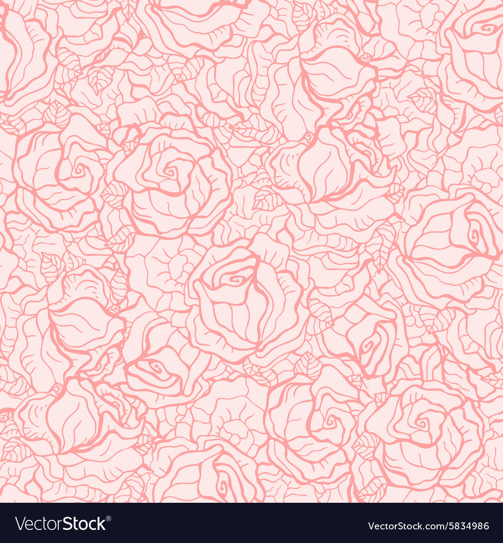 Seamless roses pattern