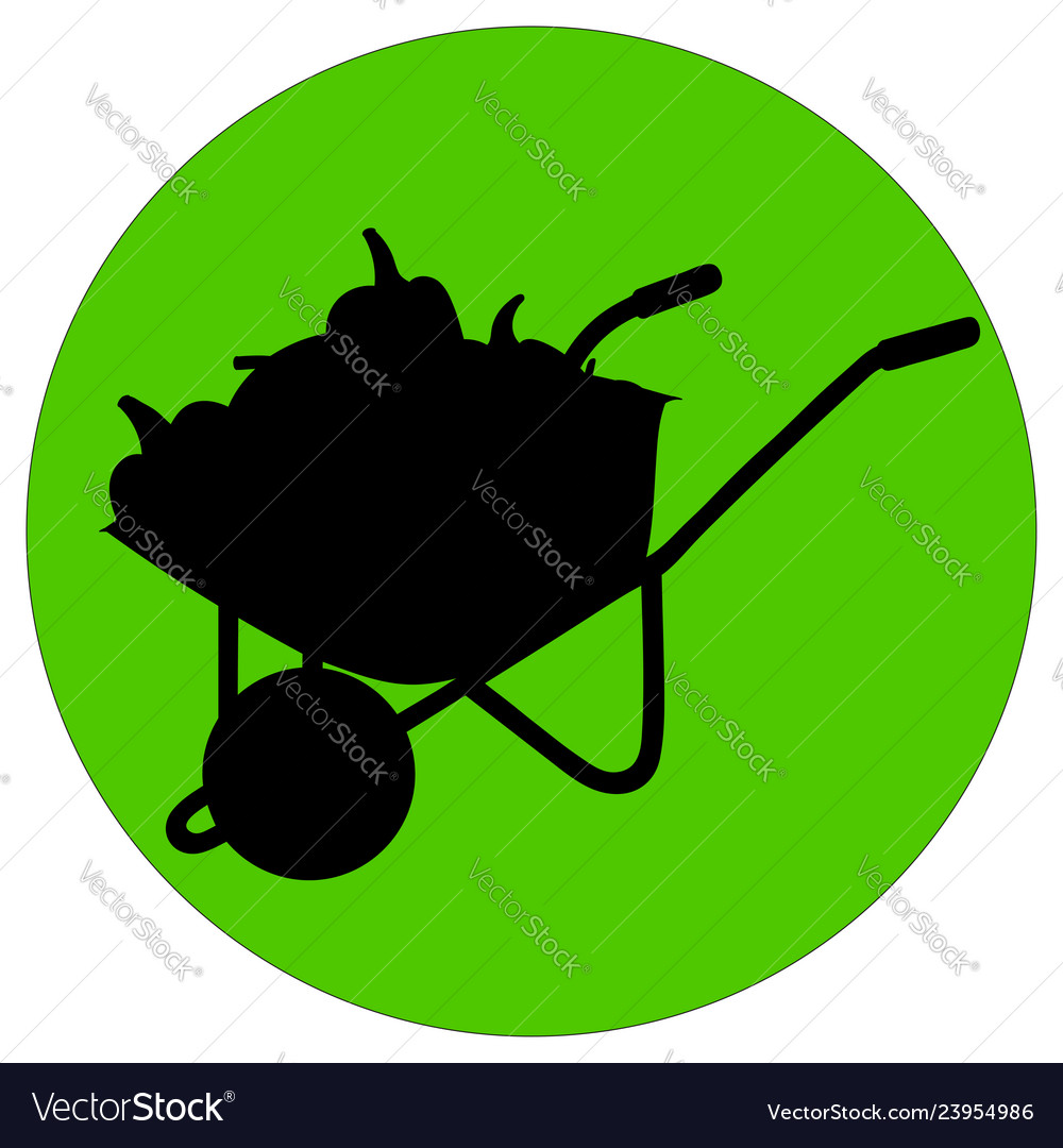 Silhouette carts Royalty Free Vector Image - VectorStock