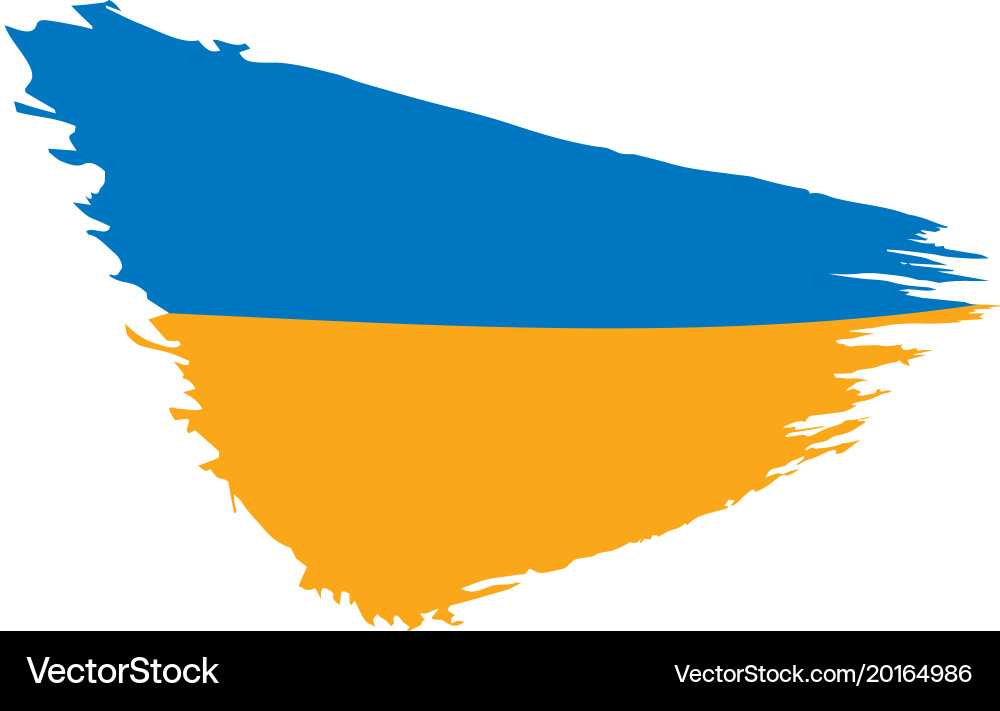 Ukraine flag Royalty Free Vector Image - VectorStock