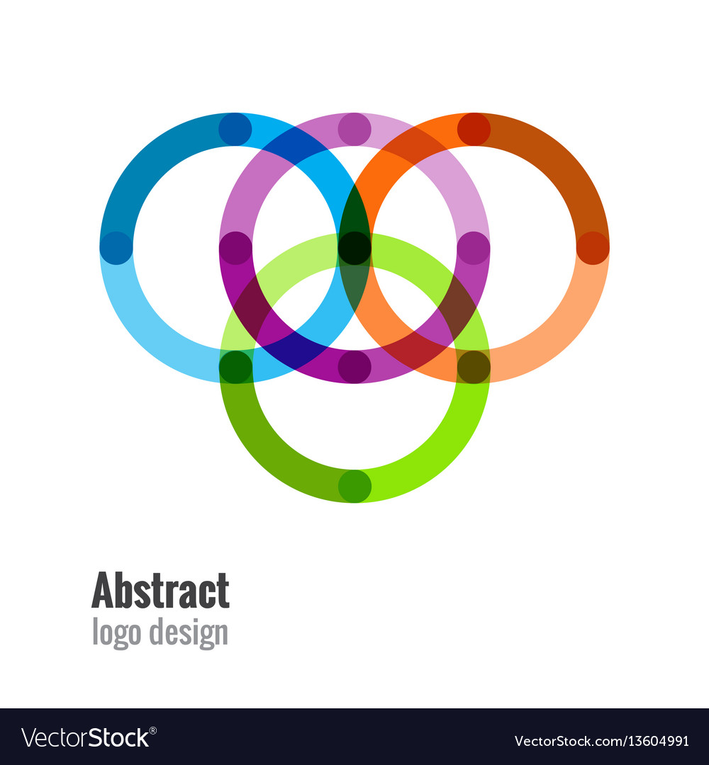 Abstract circles icon