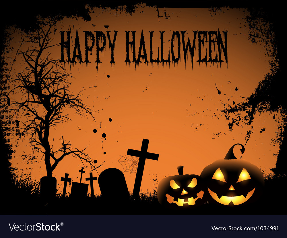 Halloween background Royalty Free Vector Image