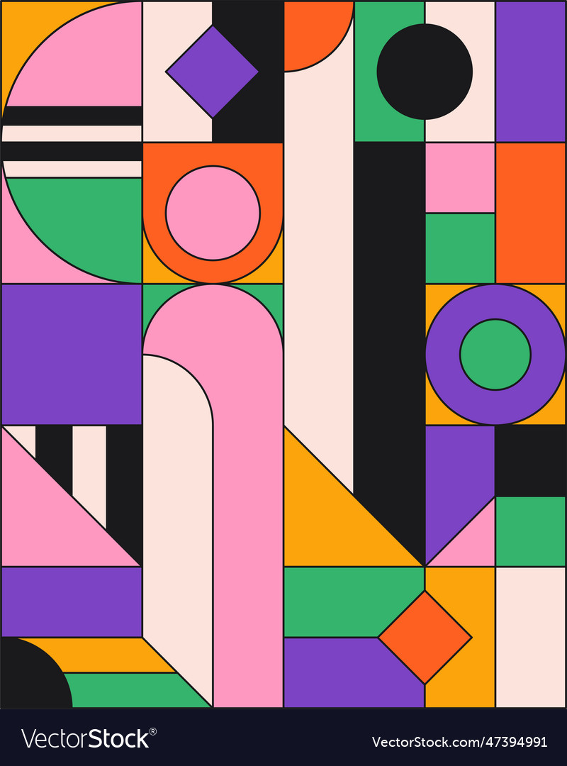 Modern abstract geometry pattern geometric