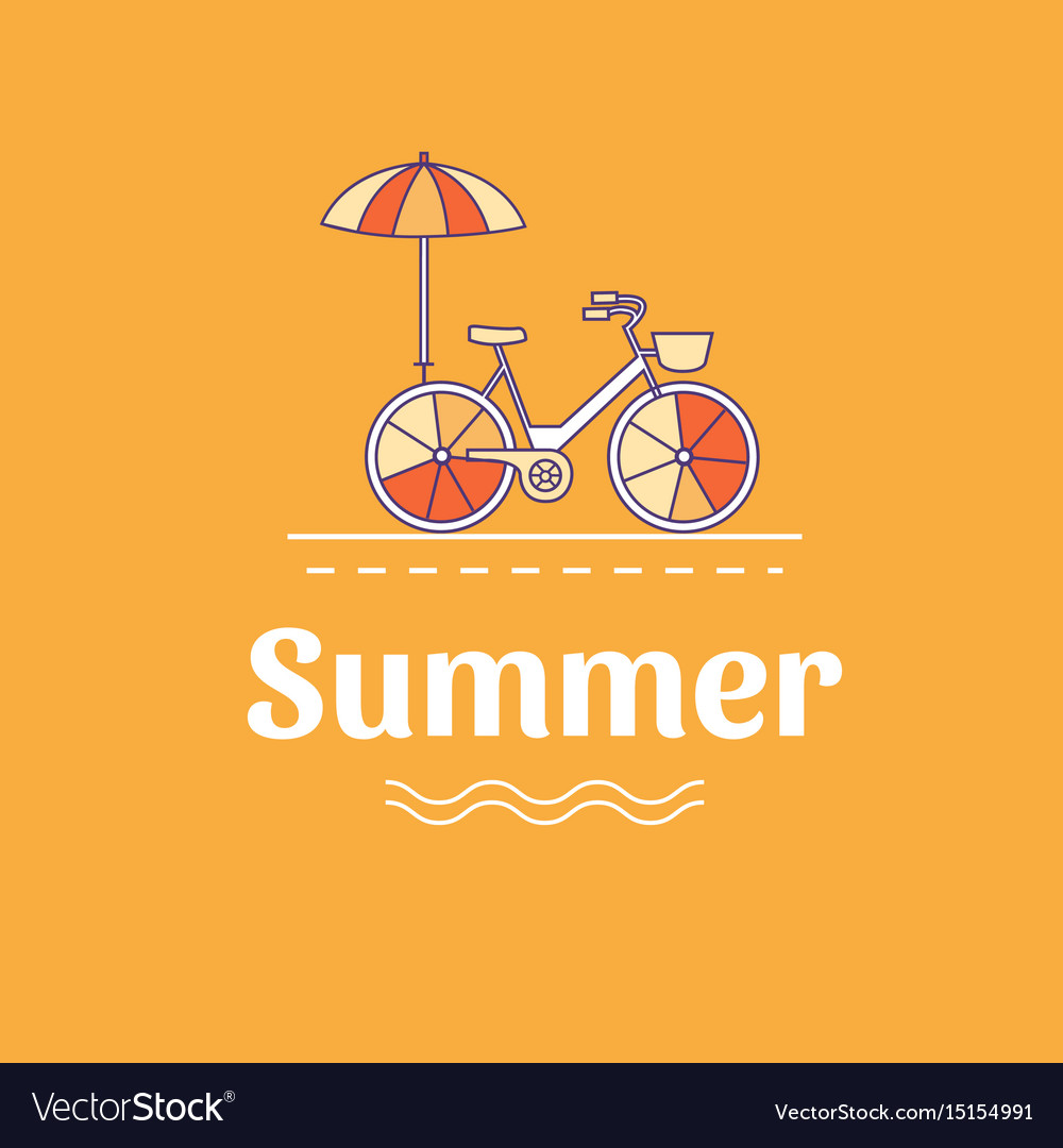 Sommer mit Fahrrad