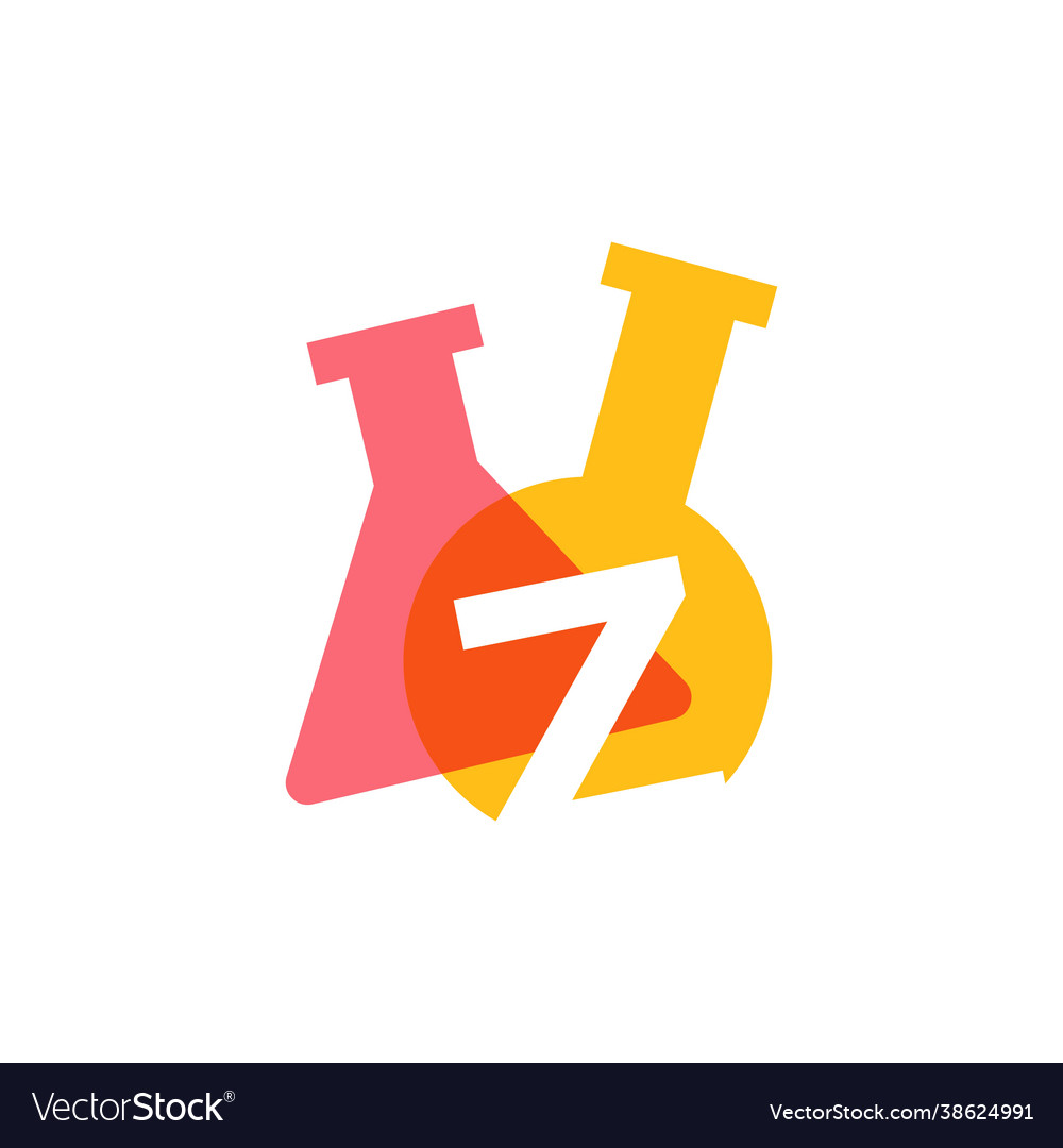 Z letter lab laboratory glassware beaker logo icon