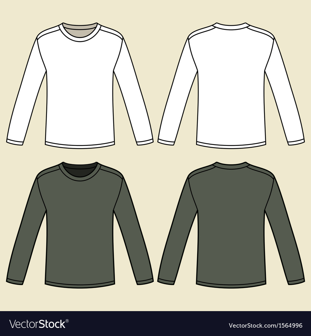 blank-long-sleeved-t-shirts-template-royalty-free-vector