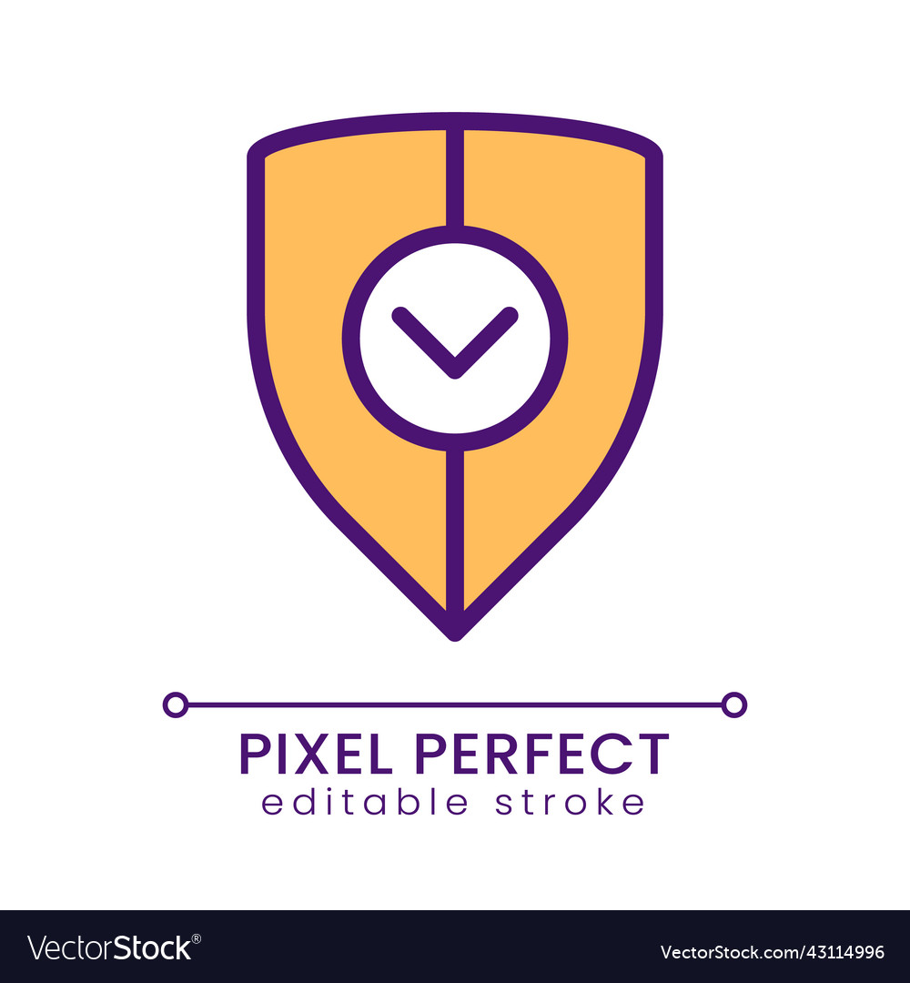 Business security pixel perfect rgb color icon