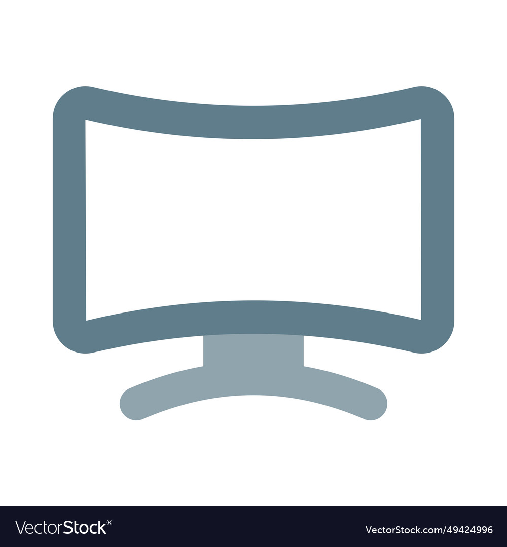 Curve-shaped high definition display or monitor