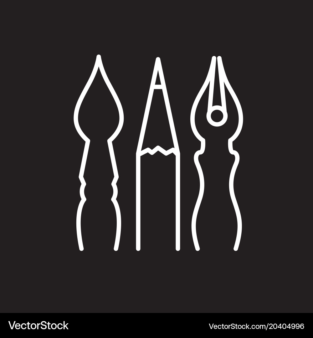 Drawing tools Royalty Free Vector Image - VectorStock