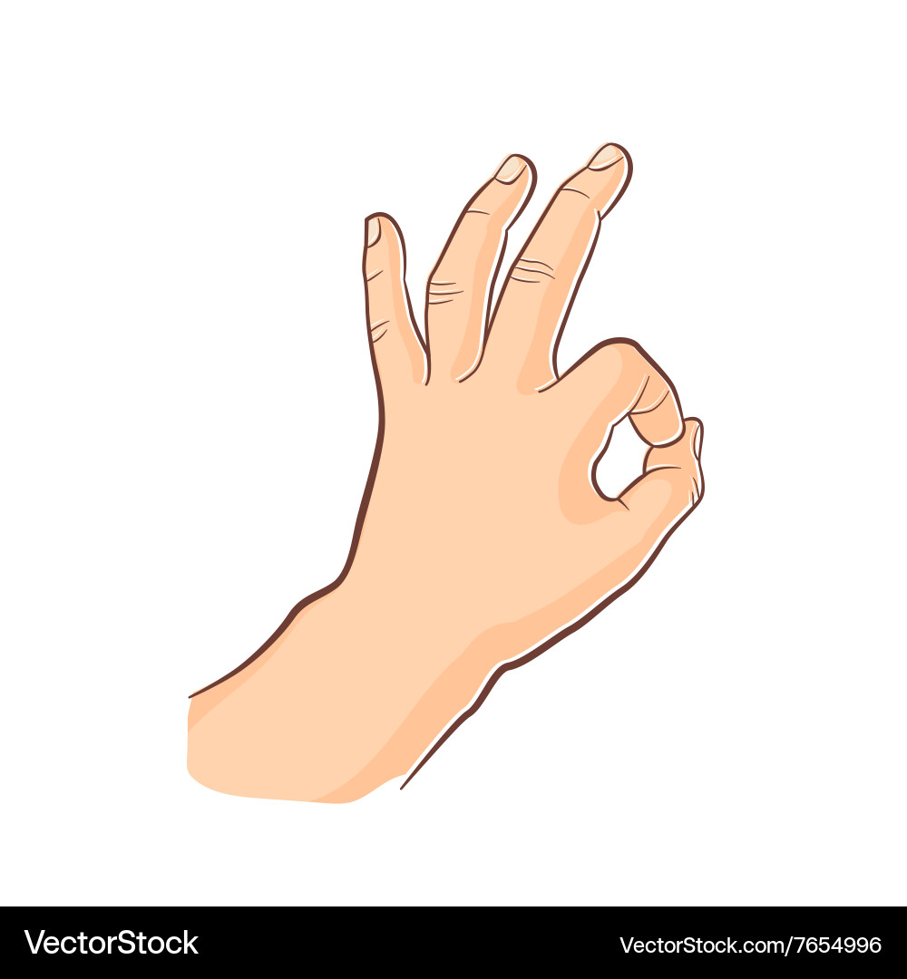 Gestures Royalty Free Vector Image - VectorStock