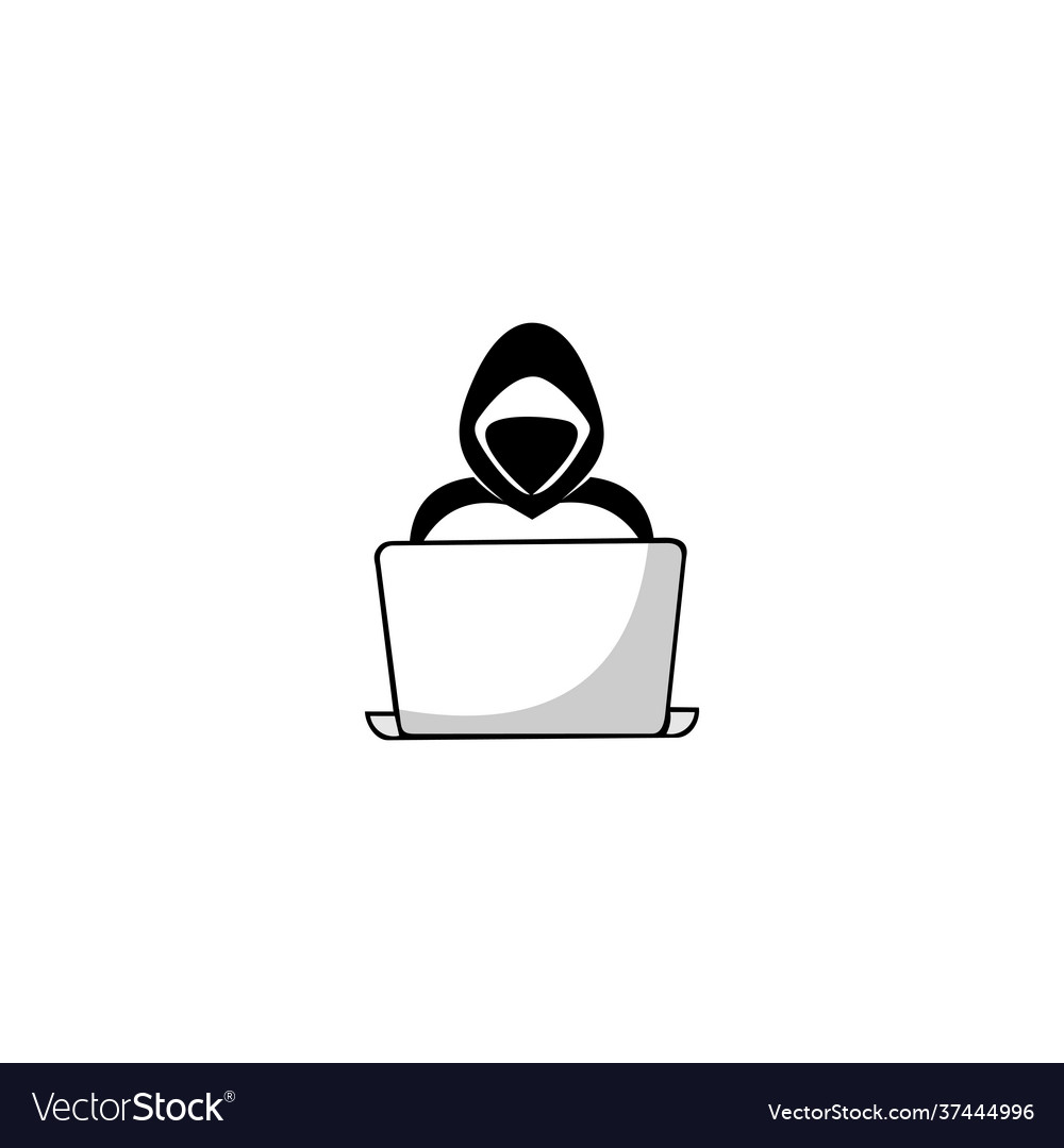 Hacker icon spy agent security shield logo