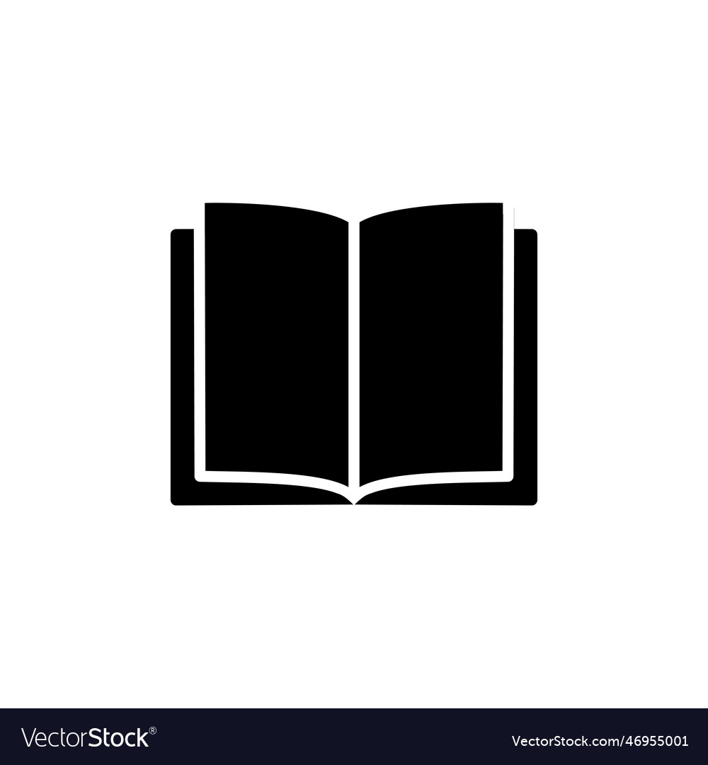 Book icon open icon Royalty Free Vector Image - VectorStock