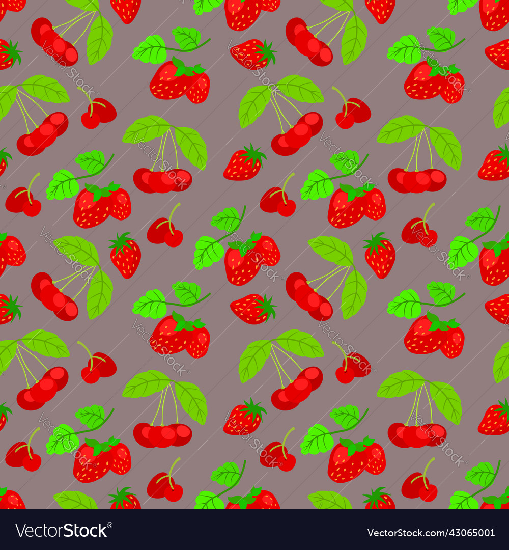 Cherry seamless pattern texture for textile