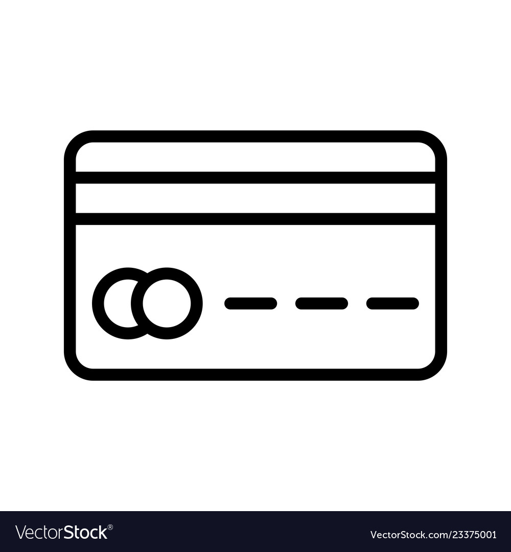 Credit card icon Royalty Free Vector Image - VectorStock