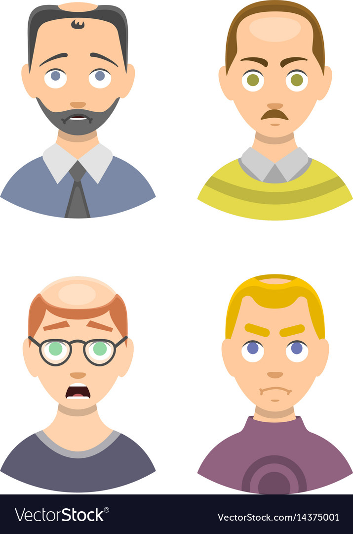 Information Chart Of Hair Loss Stages Types Of Vector Image