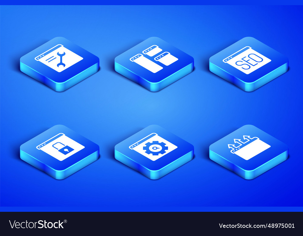 Set browser window setting secure your site vector image Set browser window setting secure your site