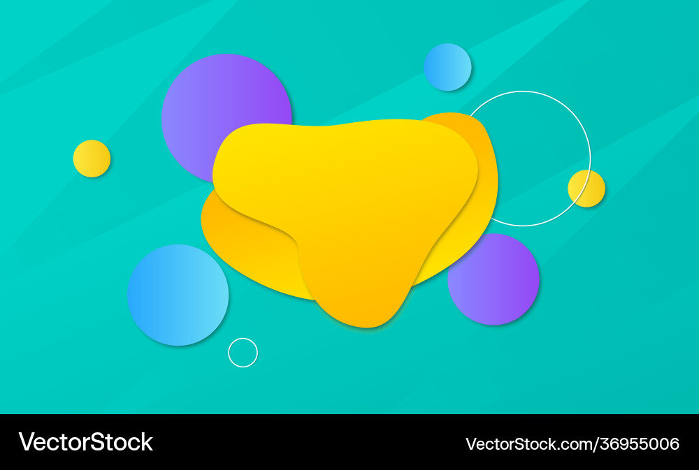 Abstract fluid shape geometric background Vector Image