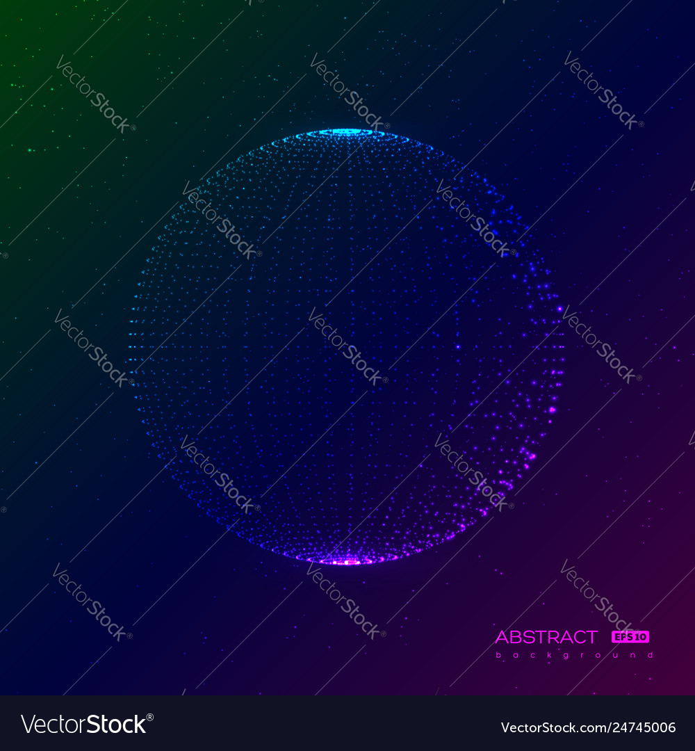 Abstract Particle Globe