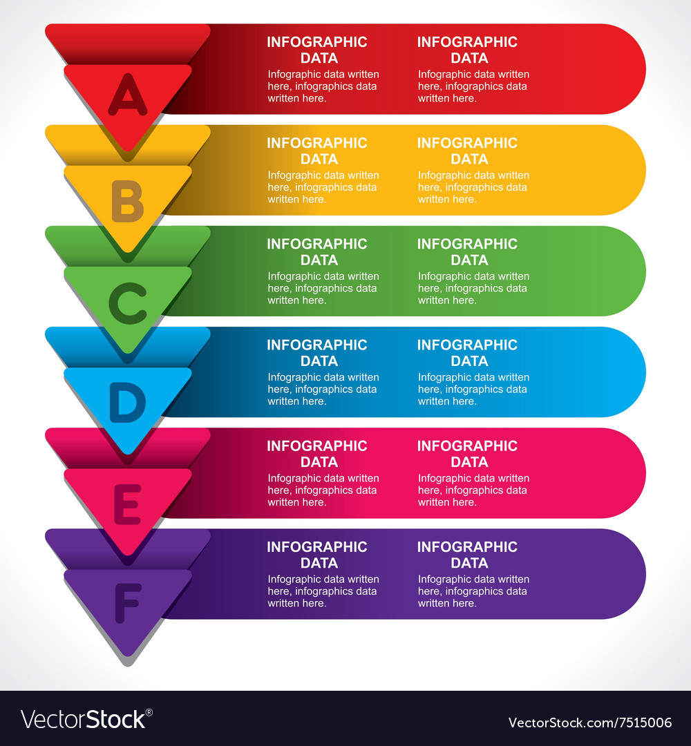 Creative colorful arrow info-graphics design