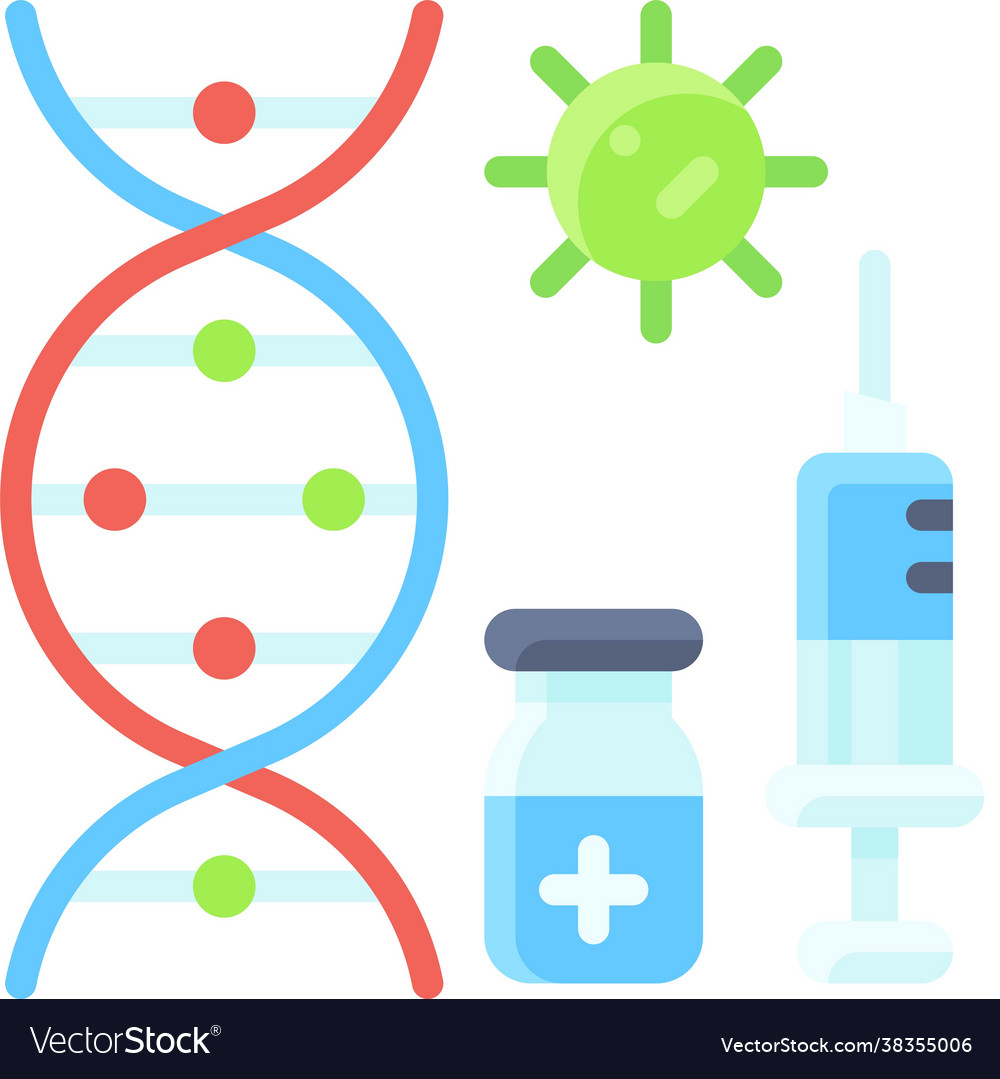 Dna virus and vaccine icon development