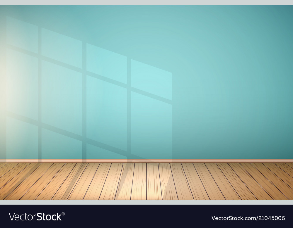 Example of empty room with window vector image Example of empty room with window