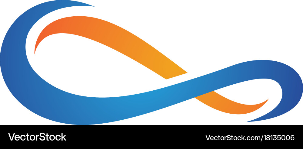 Infinity logo Royalty Free Vector Image - VectorStock