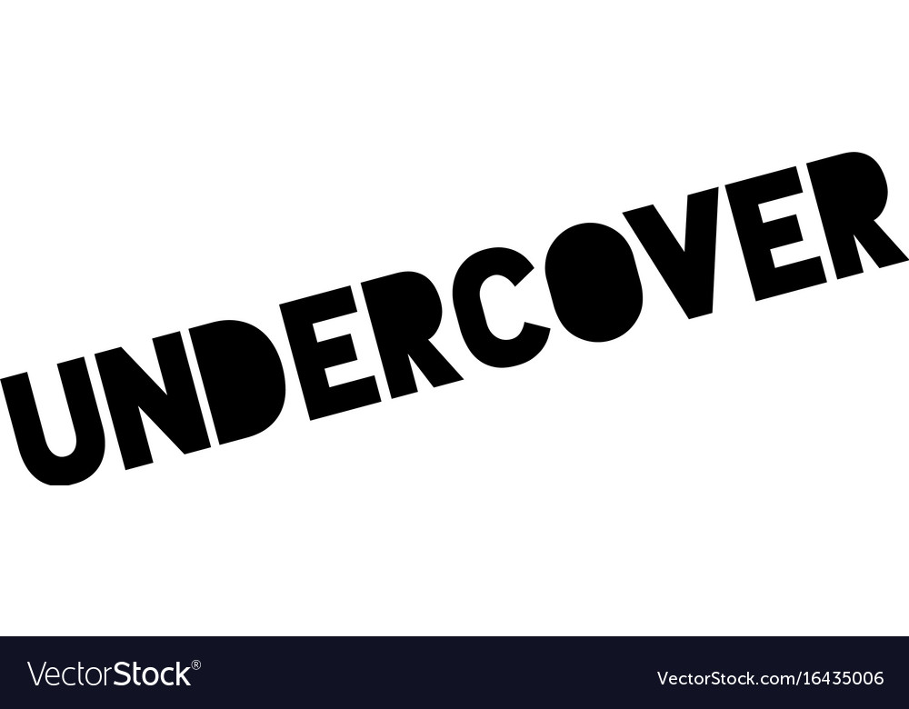 Undercover rubber stamp Royalty Free Vector Image