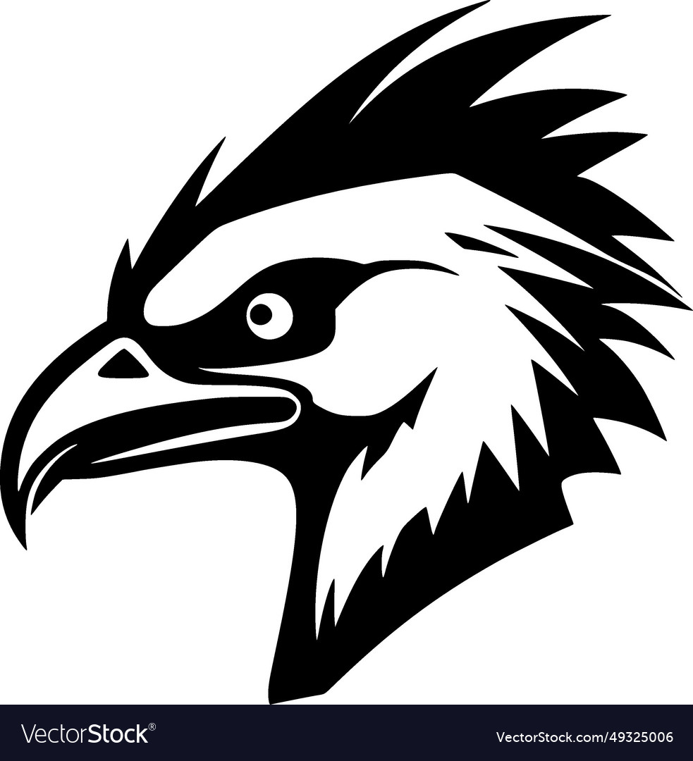 Vulture - black and white isolated icon