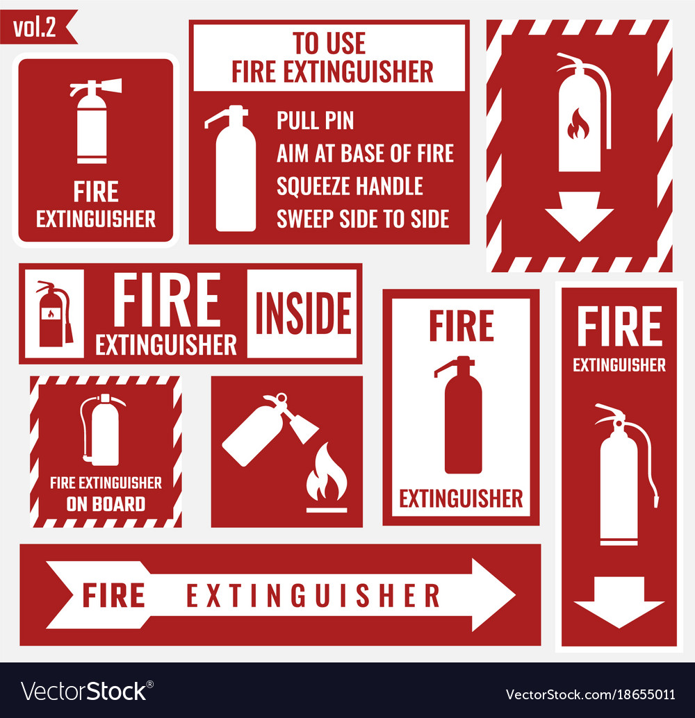 Printable Fire Extinguisher Labels